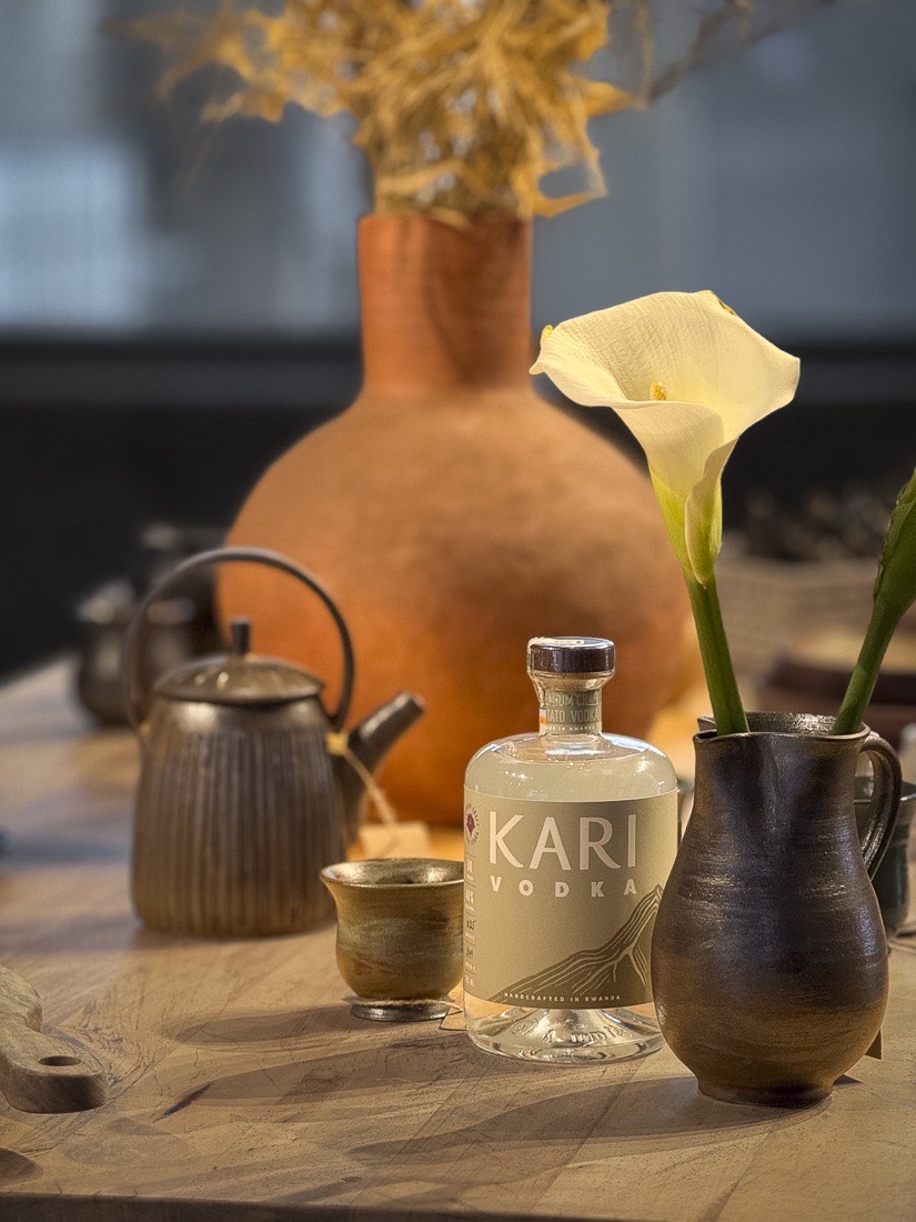 Kari Vodka served at Kinigi Table